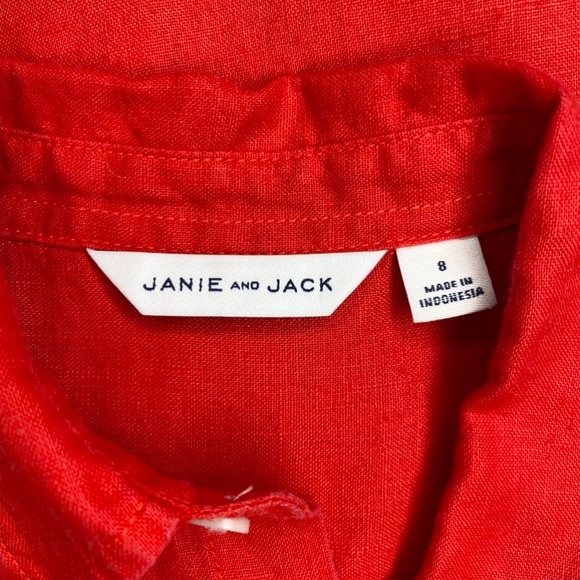 Janie and Jack Long Sleeve Button Down Shirt - Picture 7 of 8
